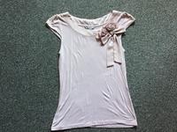 Tshirt Shirt T-shirt Top rosé Blume Schleife Größe S 36 H&M Niedersachsen - Holzminden Vorschau