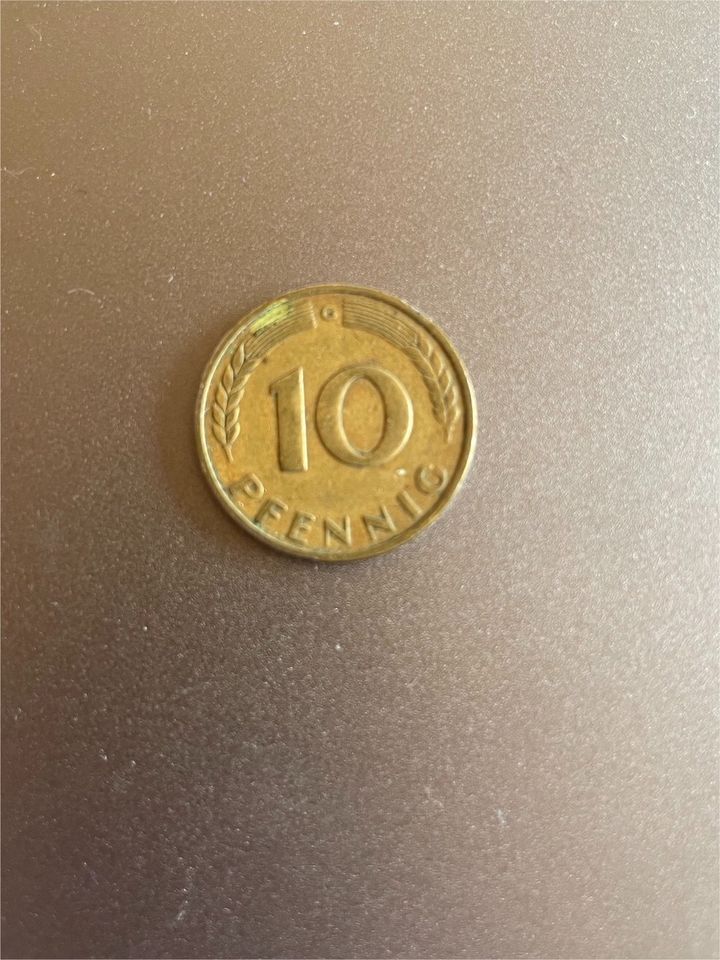 10 Pfennig  Bank Deutscher Länder 1949 in Seubersdorf