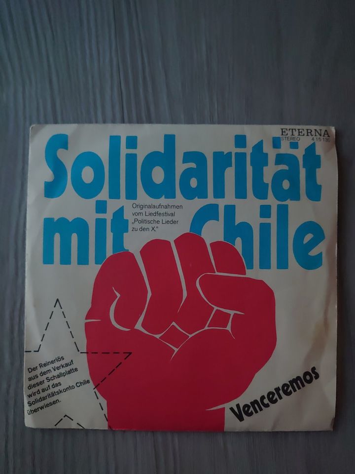 Schallplatte Solidarität mit Chile in Ueckermuende