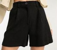 Dad - Shorts in schwarz mit Leinenanteil (ASOS) Größe 40 Bayern - Moosinning Vorschau