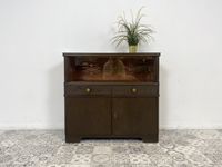 WMK Hübsche und geräumige Art Deco Kommode aus vollem Holz mit Vitrine , Schubladen, hübschen Griffen und detailreichen Originalgläsern # Schrank Flurkommode Schuhschrank Schrank Sideboard Vintage Friedrichshain-Kreuzberg - Friedrichshain Vorschau