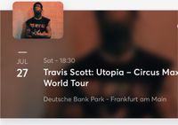 2x Sitzplatz nebeneinander Travis Scott, Frankfurt 27.06.24 Rheinland-Pfalz - Mainz Vorschau