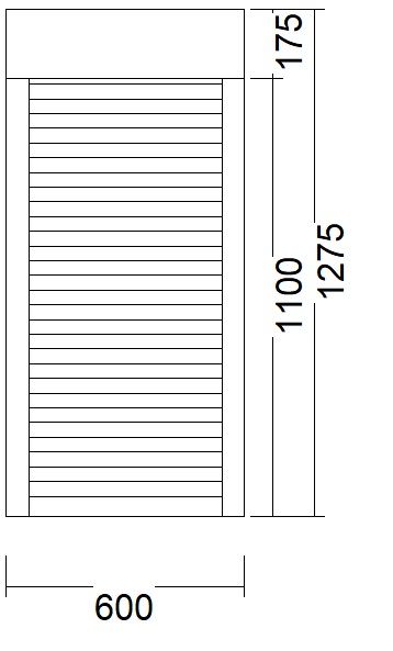 1 flg. Fenster inkl. Rollladen mit Gurtwickler 60 x 127,5 cm weiß - sofort am Lager verfügbar | WC261 in Perleberg