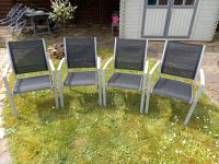 Gartenstühle stapelbar, grau, 4 Stück Nordrhein-Westfalen - Dormagen Vorschau
