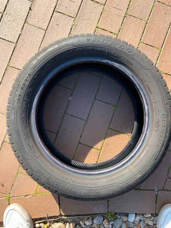 2x Dunlop Sommerreifen sport bluresponse 2x165/65 R15 fast neu in Elbe-Parey