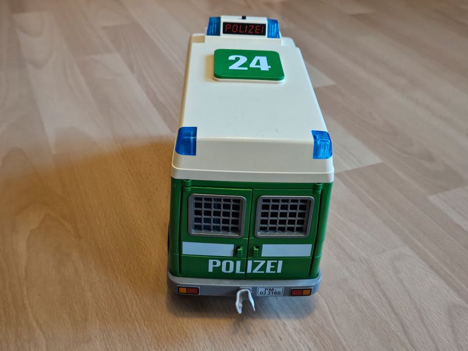 Playmobil Polizei Einsatzwagen, Hubschrauber, Radfahrer, Motorrad in Hockenheim