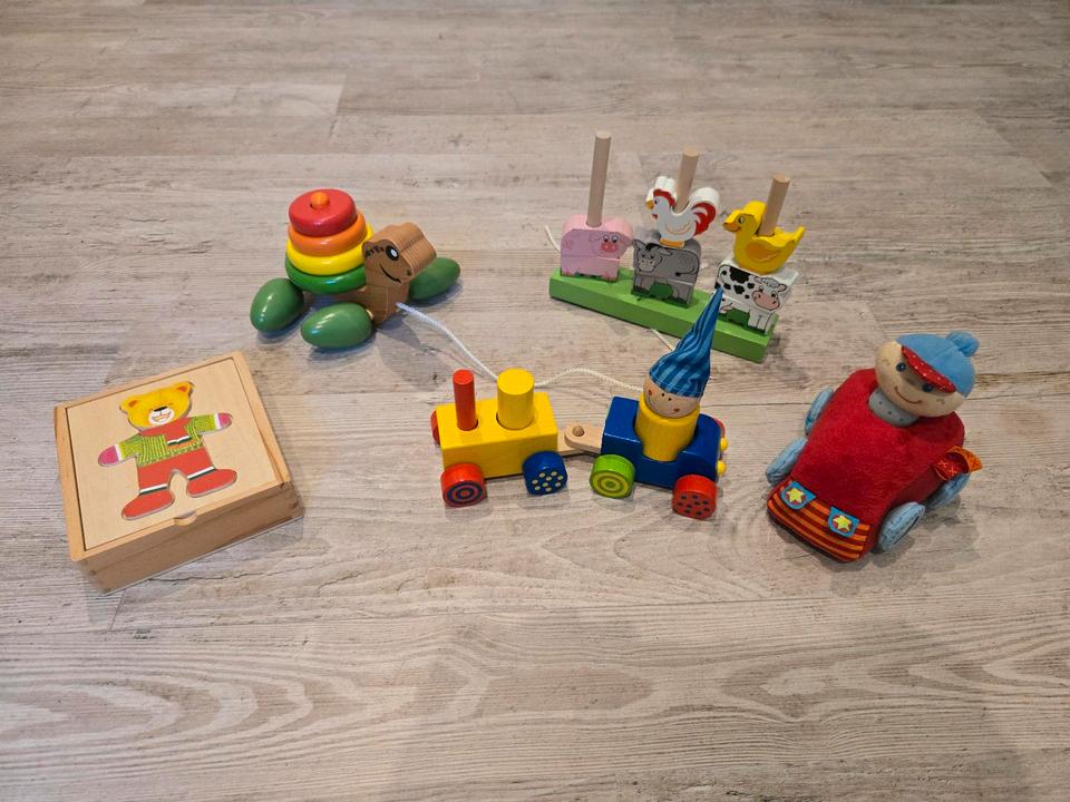 Holzspielzeug Haba Nic / Walter Tiere Baby Kleinkinder Spielzeug in Neuberend
