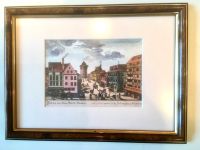 Nürnberg Lithographie, glasgerahmt, eleganter Holzrahmen Hessen - Dietzenbach Vorschau