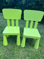 Zwei grüne kippsichere Kinderstühle für draußen und drin Baden-Württemberg - Schwieberdingen Vorschau