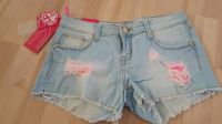 Kurze Jeans Hose/Hotpants Gr.M Risse/Franzen Sachsen - Taucha Vorschau