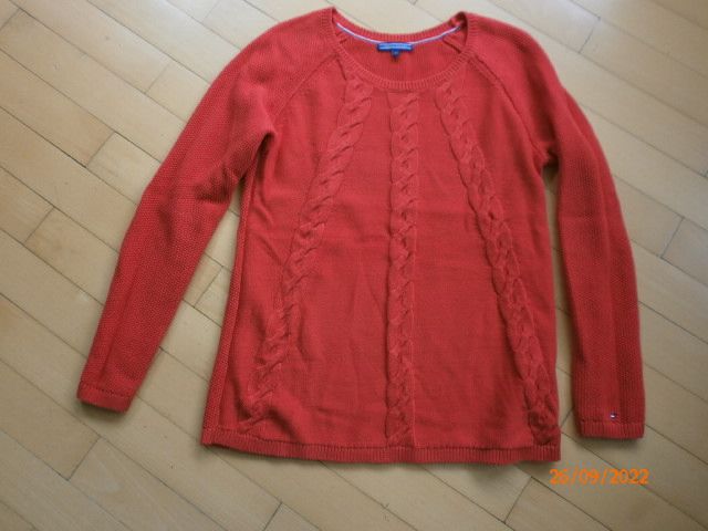 Designer Tommy Hilfiger Gr. XS Damen Pullover rot Gr. XS S M in Dortmund