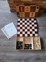 Schachmühle Dame Holz DDR Spika Holz Sachsen - Lichtenstein Vorschau