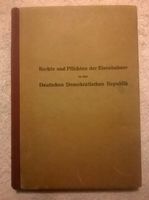 Antiquariat 1958 Buch Rechte und Pflichten Eisenbahner in der DDR Niedersachsen - Uelzen Vorschau