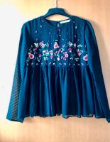 Zara Bluse bestickte Blumen Bochum - Bochum-Ost Vorschau