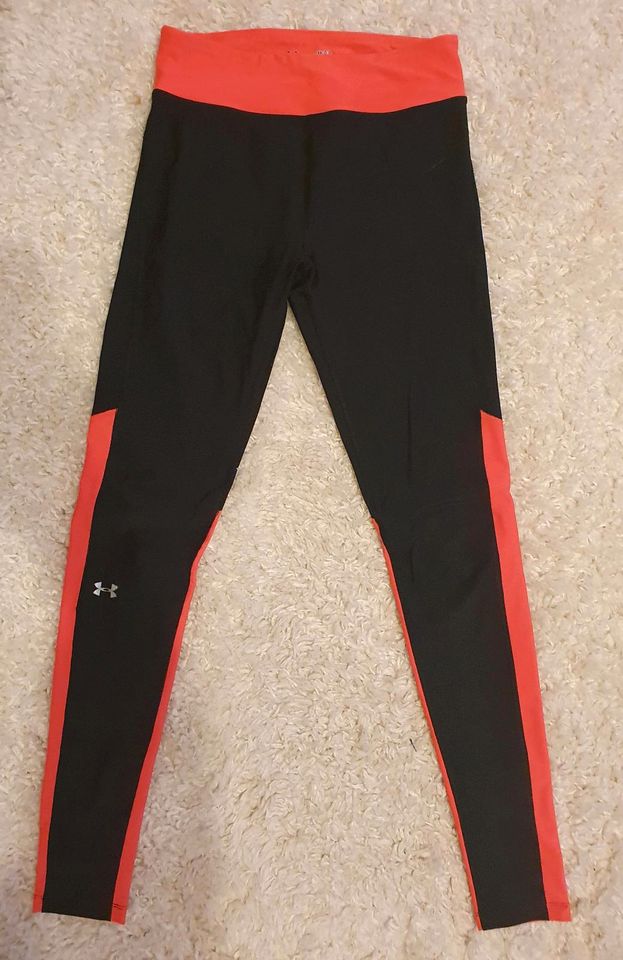 Under Armour Reebok 3 Leggings schwarz lila pink Gr. S 36 Fitness in Niebüll