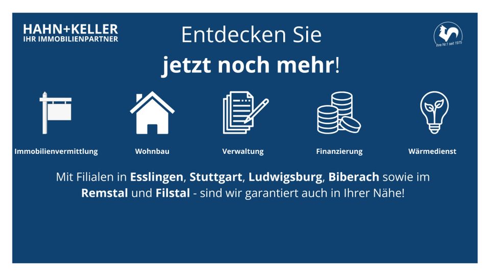 Außergewöhnliche 3,5 Zi.-Wohnung mit Dachterrassen & Garage in ES! in Esslingen