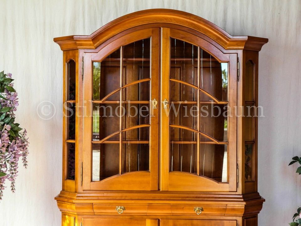 Nr.1332a Scholtissek Vitrine Schrank Kirsche Birke vollmassiv in Wiesbaum