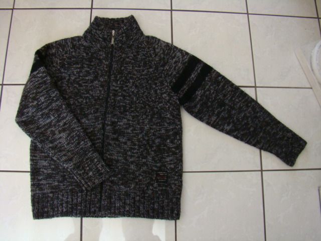 4 YOU Strickjacke M Pulli Pullover Jacke Herren Acryl braun grau in Menden