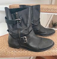 Gr. 37 Stiefelette von Görtz Leder schwarz Niedersachsen - Harsefeld Vorschau