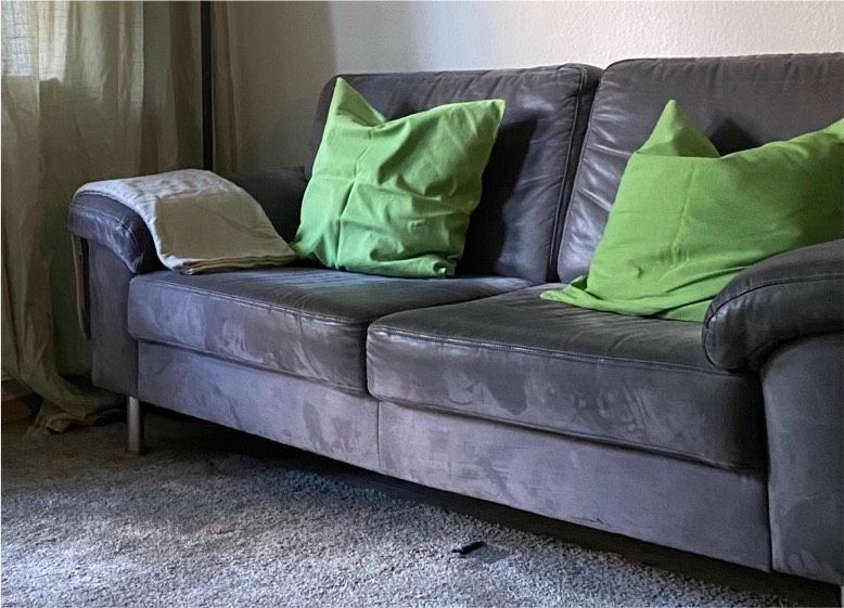 Couch/ Zweisitzer grau in Frankfurt am Main