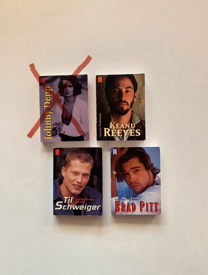 HEYNE Mini Bücher von Keanu Reeves Til Schweiger Johnny Depp 1997 in Landau-Mörlheim