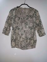 Bluse LTB S 34 36 Muster Blumen Floral beige grau Thüringen - Zella-Mehlis Vorschau