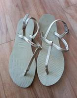 Havaianas Sandaletten aus Leder Gr.37/38 Münster (Westfalen) - Gievenbeck Vorschau