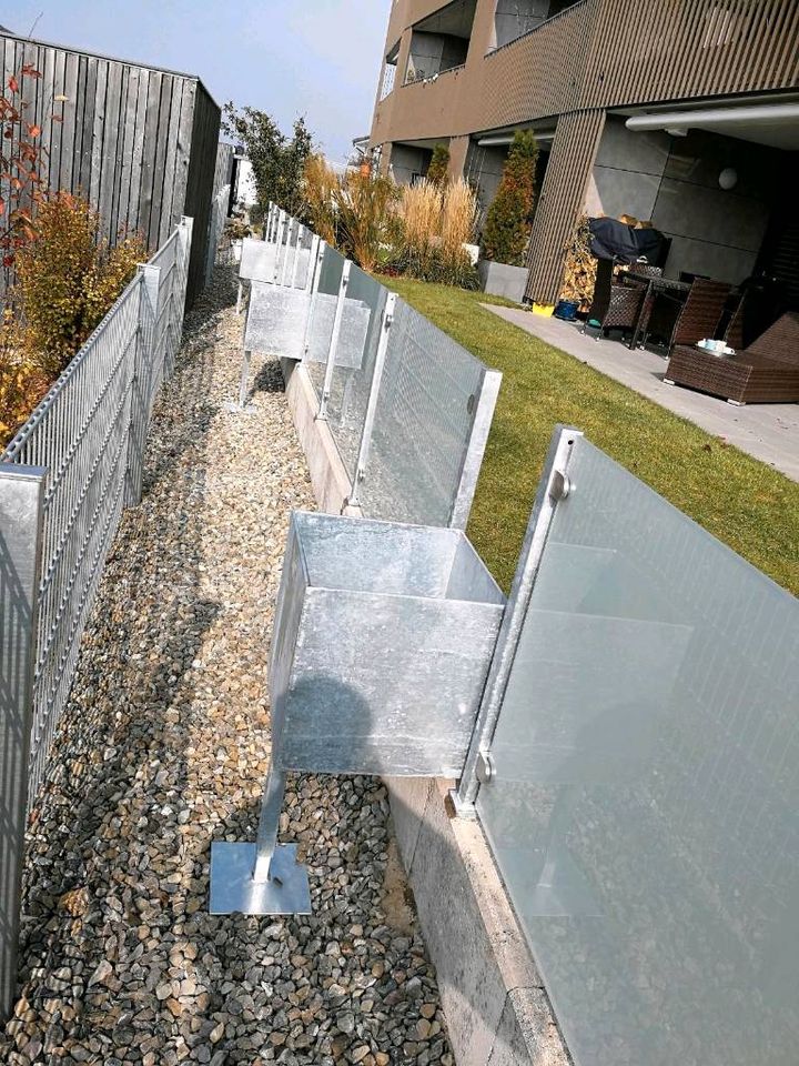 Metallbau Schlosserei Geländer Treppe Zaun Tor Überdachung in Wain