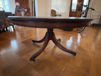 Antiker Tisch Couch Leder bezogene Platte 145cm Durchmesser 50 h Niedersachsen - Hankensbüttel Vorschau
