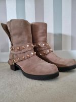 BCBGeneration Bikerboots Boots Nieten beige rosegold 39,5 Stiefel Nordrhein-Westfalen - Odenthal Vorschau