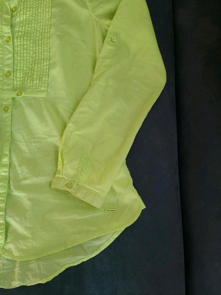 Tunika Bluse Tom Tailor 38 M langarm lemongreen (grün/gelb) in Amtzell