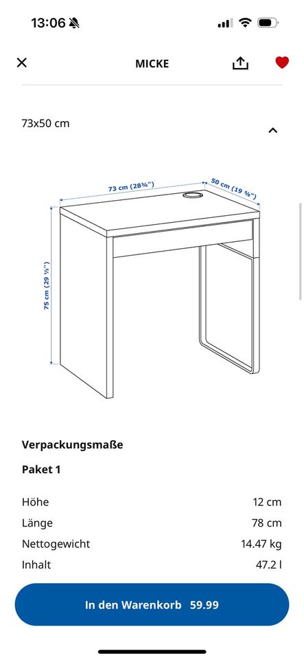 IKEA Schreibtisch in Berlin