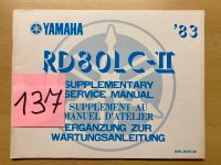 YAMAHA RD80LC-II ERGÄNZUNG ZUR WARTUNGSANLEITUNG Nordrhein-Westfalen - Drensteinfurt Vorschau