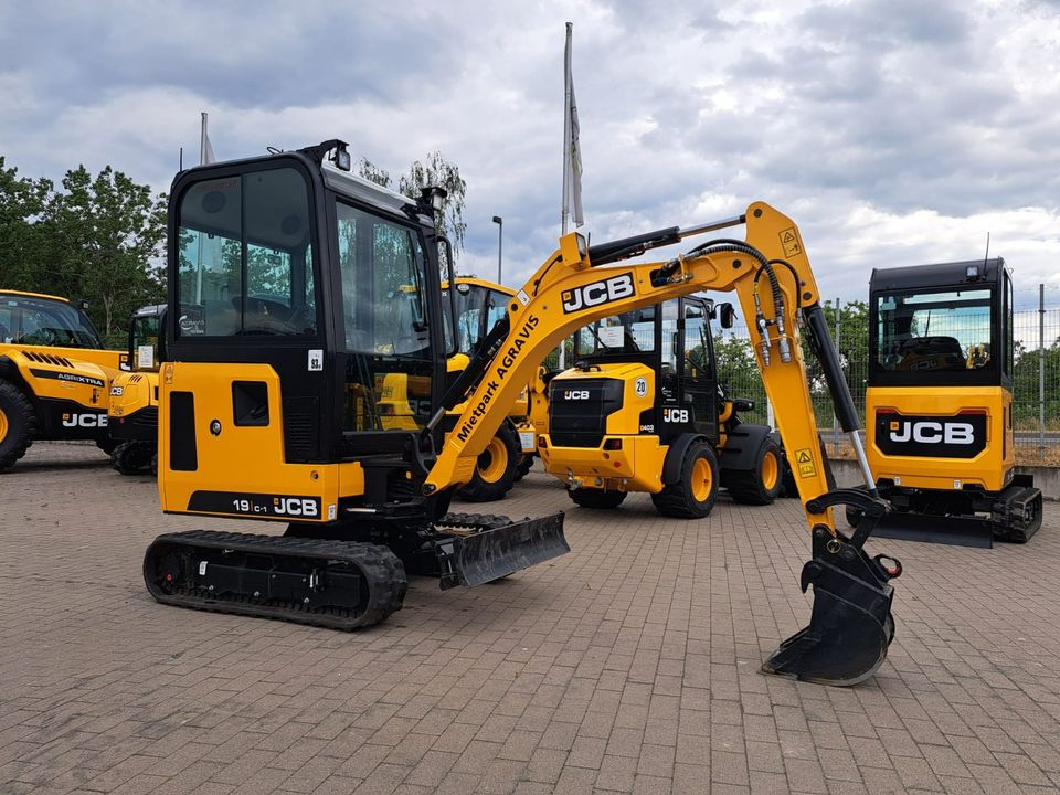 JCB 19 C-1 Minibagger, Bagger, Baumaschinen, Radlader, Mieten in Fehrbellin