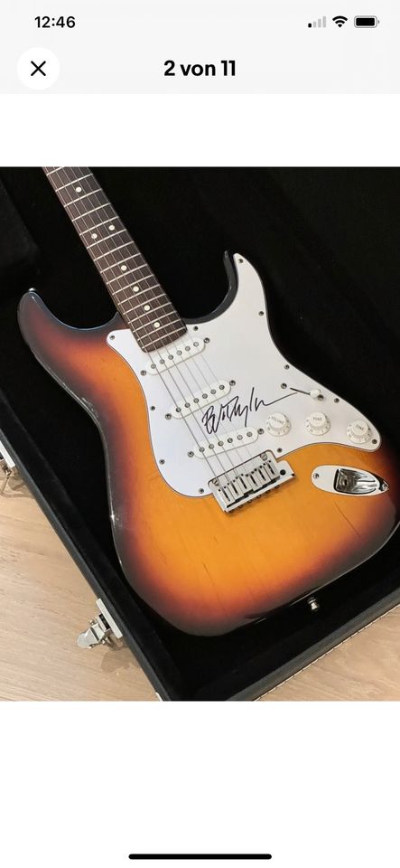 Fender Stratocaster Original USA 1993 signed by Bob Dylan  , Top in Ulm