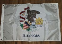 Fahne Flagge USA Illinois  ca. 58 x 93 Niedersachsen - Braunschweig Vorschau
