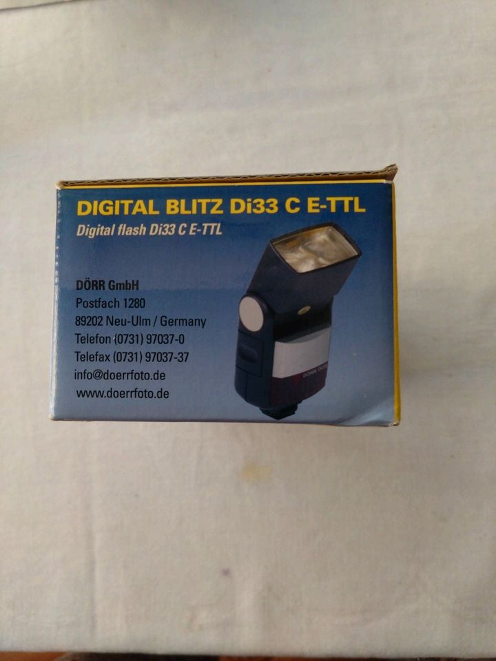 Digital Blitz Di33 C E-TTL, Auto Fokus Blitz für Canon, Dörr in Großbettlingen