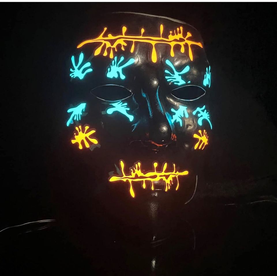 Halloween LED Maske neu Leuchtmaske Party in Ritterhude