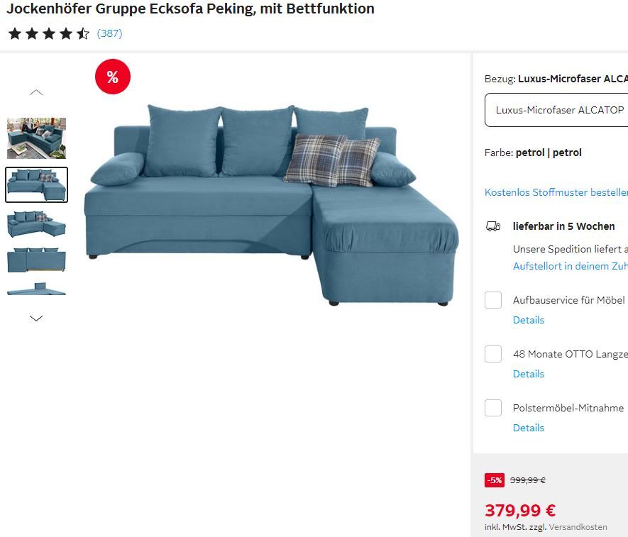 Neuwertiges Jockenhöfer-Sofa, beidseits montierbar, Bettfunktion in  Rheinland-Pfalz - Koblenz | eBay Kleinanzeigen ist jetzt Kleinanzeigen