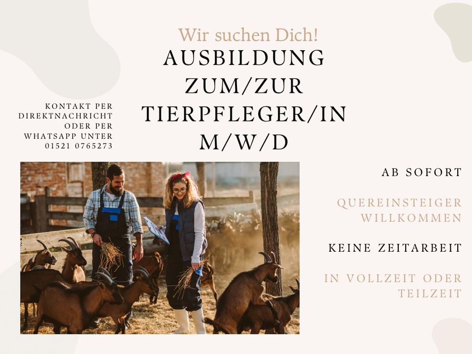 Ausbildung zum/zur Tierpfleger/in (m/w/d) in Berlin