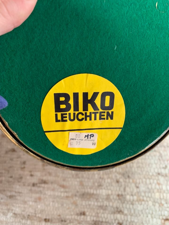 Biko Leuchte Nachttischlampe Leselampe Juteschirm in Neresheim