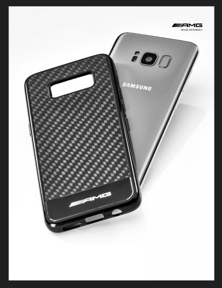 AMG Hülle Samsung Galaxy S8 schwarz/carbon,NEU,B66953704 in Soltau