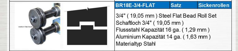 BAILEIGH BR18E-3/4-FLAT Sickenrollen in Dietenhofen