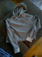 H&M Shirt Gr. S, schwarz/weiß gestreift mit Kapuze, kurz/breit Niedersachsen - Harsum Vorschau