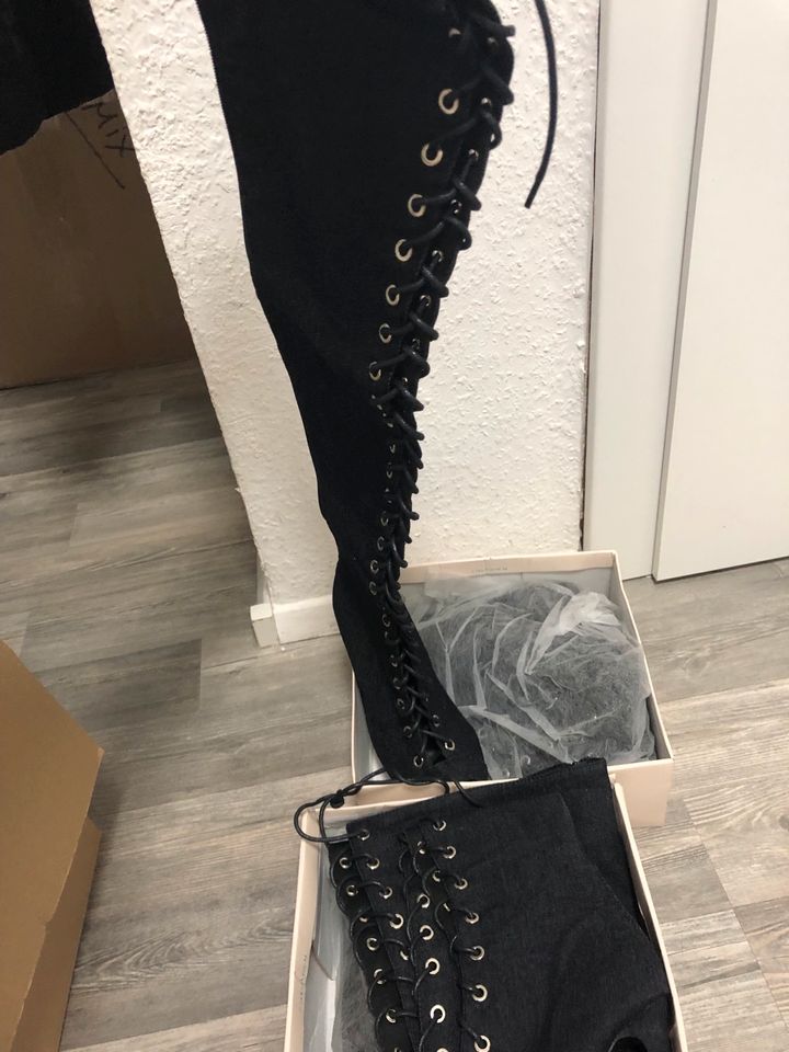 Overknee stiefel jeans denim in Dortmund