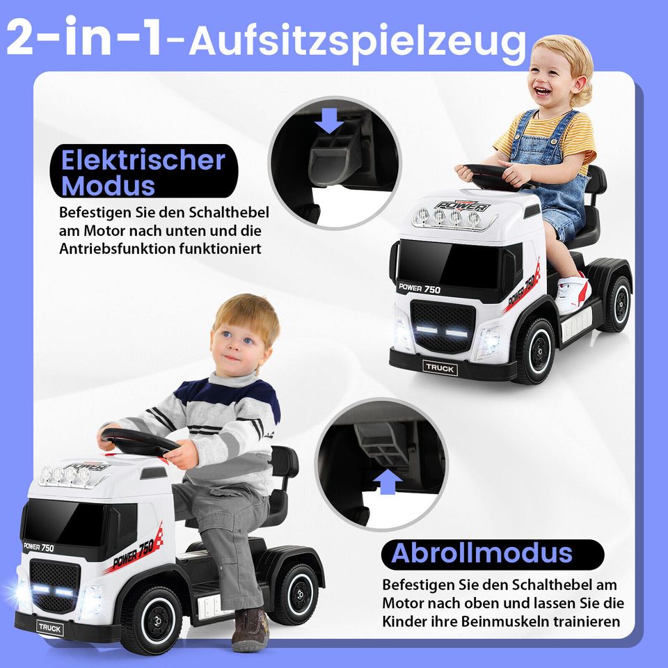 6V Kinder Elektroauto Kinderfahrzeug Kinderauto mit Hupe LKW in Weilburg