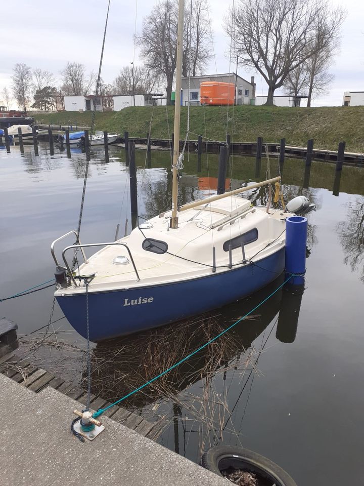 Segelboot für Refit in Glowe Rügen