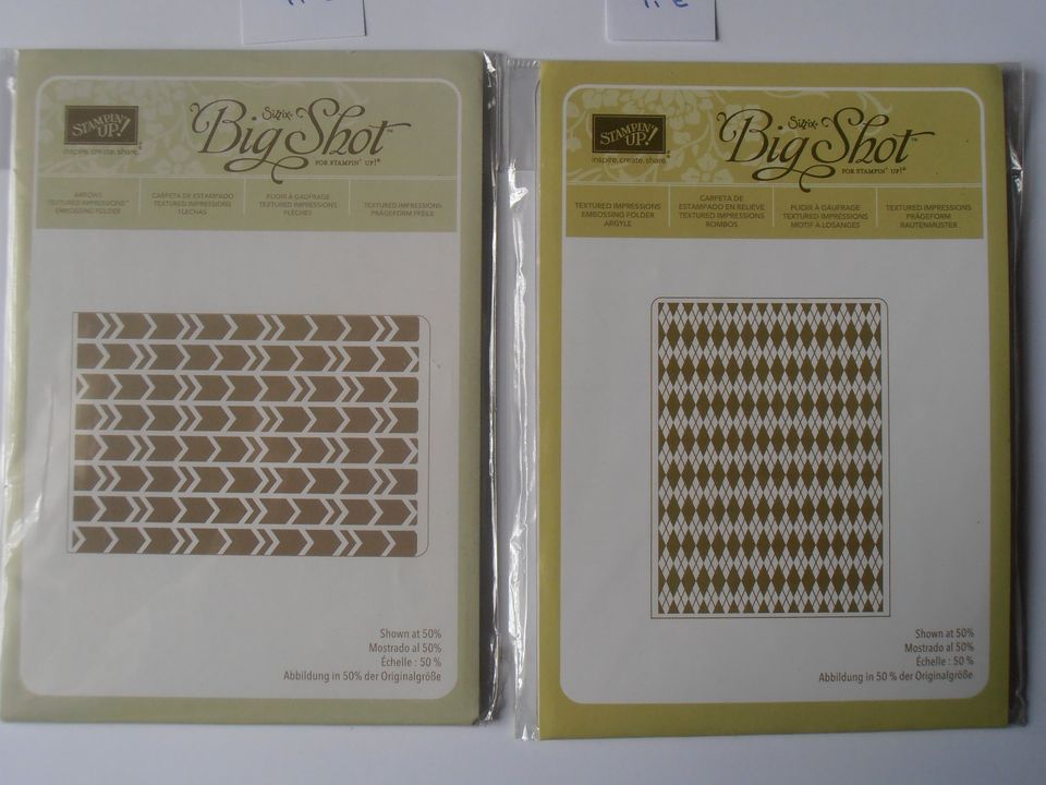 Stampin up Prägeform Embossing Folder Rauten, Pfeile je 7€ in Werlte 