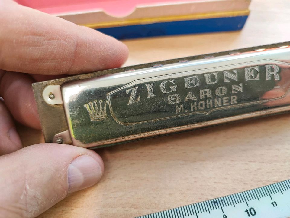 Antik Alt Mundharmonika ZIGEUNER BARON M.HOHNER Rarität Vintage in Dresden