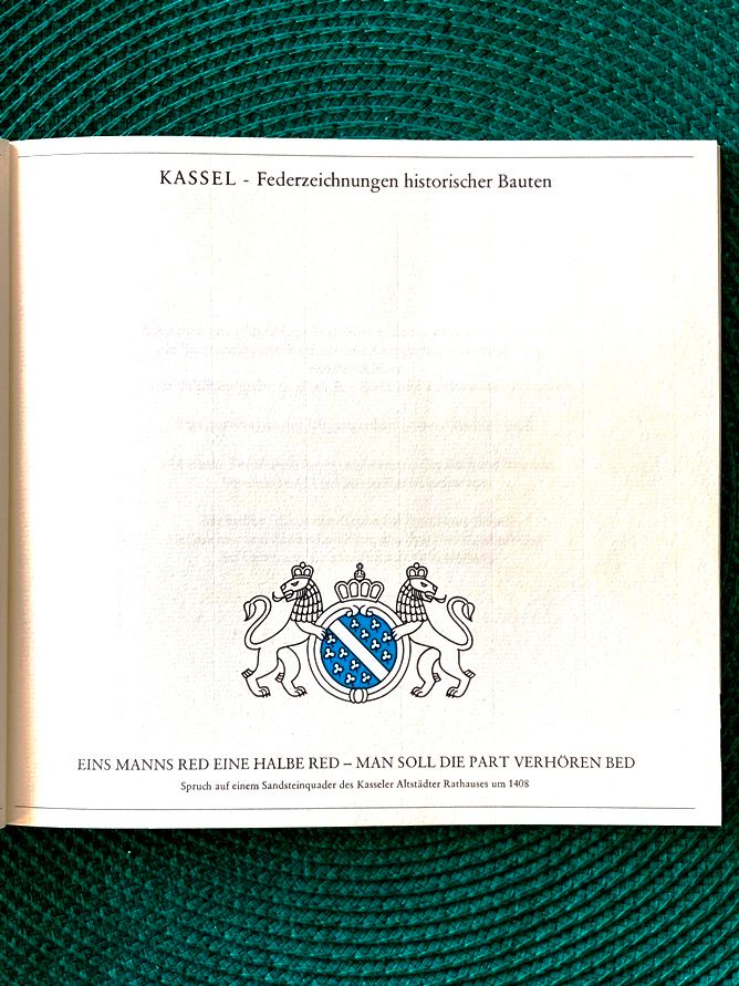 Kassel; Historische Bauten , Broschüre, Publikation, 44 Seiten in Aschaffenburg